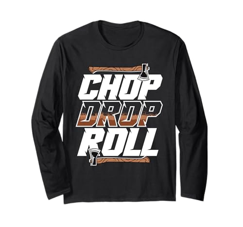 Axe Throwing Lumberjack Chop DOP Roll Long Sleeve T-Shirt