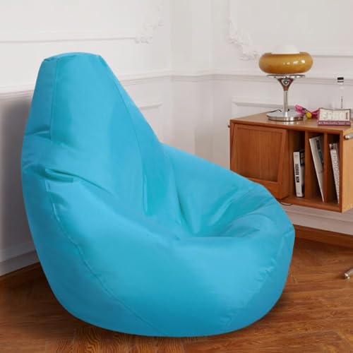 KBZSlyn Puff Impermeable (sin Relleno), Funda for sofá Perezoso, Impermeable, for Exterior, Interior, reclinable, sin Forro ni Relleno.(Sky Blue)