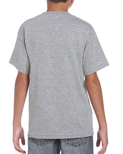 Image of Gildan Youth 5.5 oz., 50 /50 T-Shirt XS HTHR Sport Royal