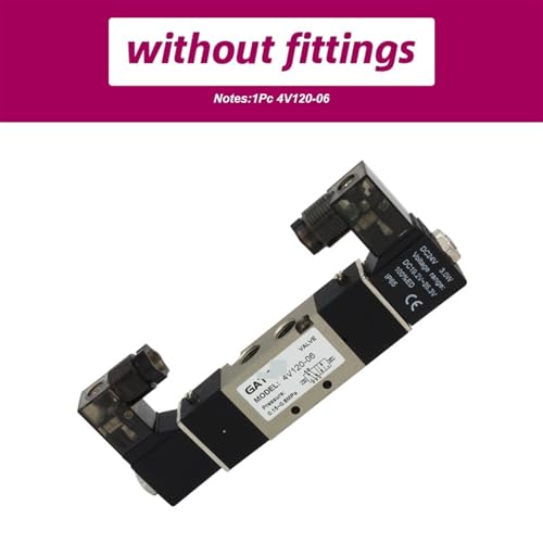 Électrovanne pneumatique 4V120-06 DC24V distributeur monostable 5 voies