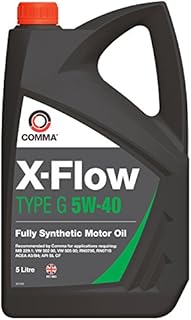 Comma XFG5L X-Flow Type G Fully Synthetic 5W40 Motor Oil, 5 Litre