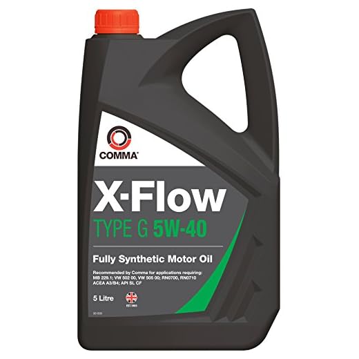 Comma XFG5L X-Flow typ G 5W-40 syntetisk motorolja 5 L