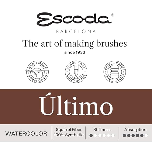 Image of Escoda | Watercolour | Artist Set Amit Kapoor | Size 2,10,18 | 3 Brushes | Synthetic Tendo | Round mop + Rigger