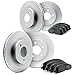 Dynamic Friction Company Front and Rear Brake Geospec Rotors with 5000 Euro Ceramic Brake Pads - 4604-31015