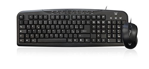 Tastiera e mouse con connessione USB , cavo USB incluso lunghezza 1,50 Mt,