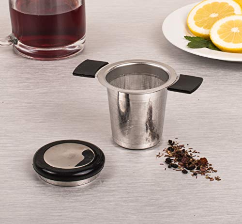 Hic Harold Import Co. Hic Brew In Mug Tea Infuser, 18/8 Stainless Steel, 4-Ounce Capacity #TOP2