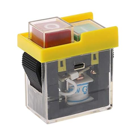 AC 250V 6A Waterproof Push Button Switch Electromagnetic Pushbutton Machine Saw Cutter Drill on Off Cover