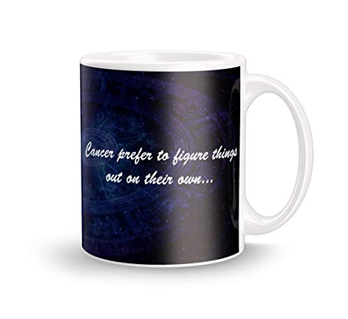 Image of Cancer Zodiac Printed Ceramic White Coffee /Tea Mug.