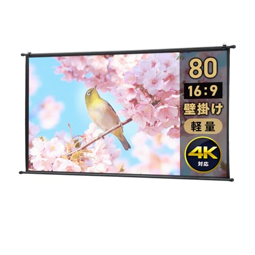 Amazon | イーサプライ プロジェクタースクリーン 80