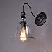 Lightess Wall Sconce Lighting Vintage Edison Glass Bell Wall Lamp Shade Light Fixtures 1 Head