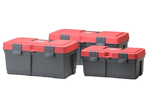 hünersdorff 663100 Werkzeugkoffer ALPHA COMPACT, grau/rot – Bild 3