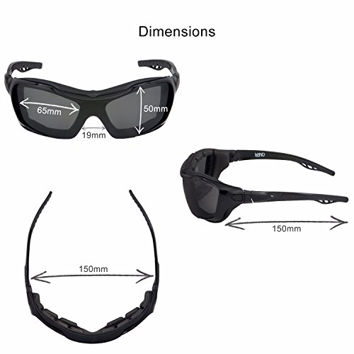 WYND Blocker Motorcycle Riding Glasses Extreme Sports Wrap Sunglasses