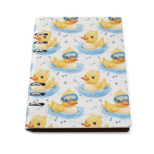 Carnet ligné pour l'école A5 carnet de voyage rechargeable en cuir PU rigide 90 pages