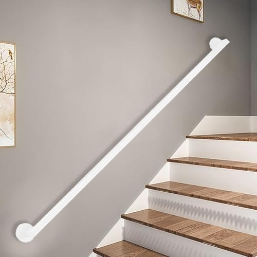 Rambarde d'escalier extérieure 3m fixée au mur pour sécuriser l'accès au jardin