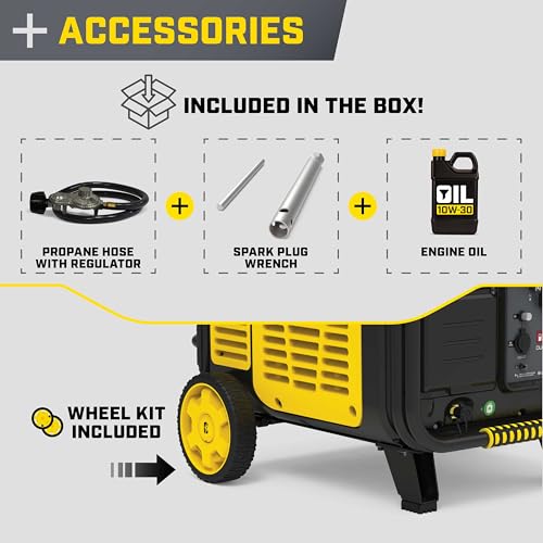 Image of Champion 11,000-Watt Electric Start Dual Fuel Portable Inverter Generator