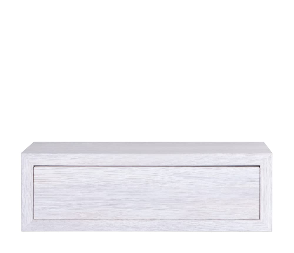 MODULARREDO | LEGOLO Mensola da Muro con Cassetto, Comodino Sospeso, Mensola da Parete, 45x13.4 p20 cm, Rovere Imperiale, Kit Tasselli Incluso - Made in Italy