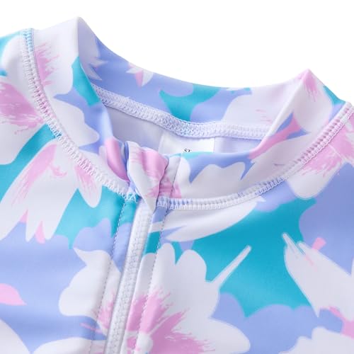 Image of Toddler Girls Swimsuit Rash Guard Sets 2-Piece Bathing Suits UPF 50+ Summer Kids Swimwear 2-7T