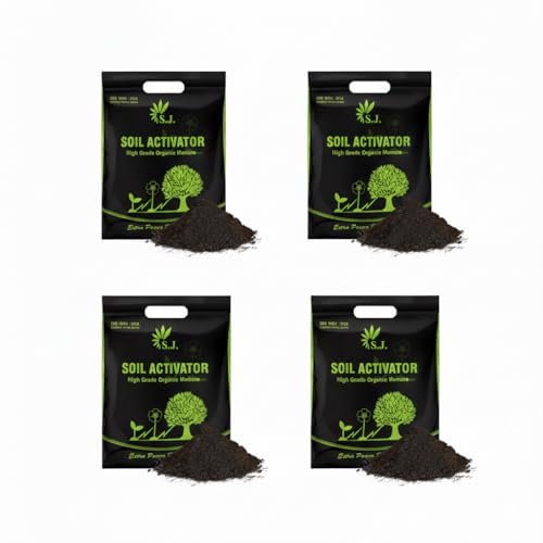 Image of SJ Organics Soil Activator Organic Manure for Plants 20 kg | Pack of 4 | Biofertilizer for Home Gardening | Improves Soil Health | Laboratory Tested, Govt Licensed