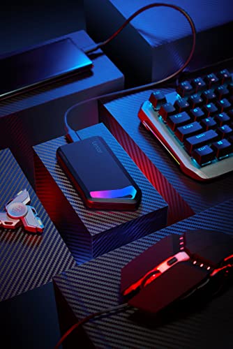 SL660 BLAZE Gaming SSD Portatile, SSD 512GB USB 3.2 Gen 2x2, SSD Esterno con RGB LEDs, Fino a 2000 MB/s in lettura, 1900 MB/s in scrittura, USB C (LSL660X512G-RNNNG) - Hdd - Immagine 5