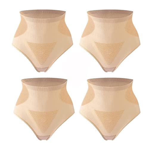 4 peças de grafeno favo de mel aperto vaginal e cuecas modeladoras de corpo, cuecas modeladoras de c
