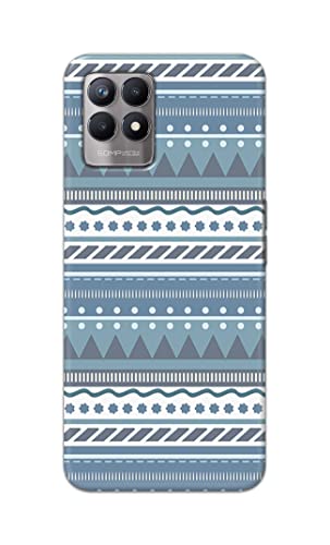 Image of Printed Hard Back Cover Case for Realme Narzo 50 4G Back Cover (Seamless Geometric Tribal Pattern) -1803