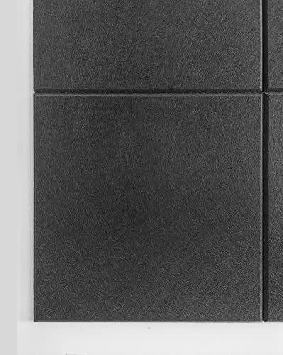 DECORITA Black Cork Board Alternative 47"x35" | Felt Wall Tiles (12-Pack) | Aesthetic Felt Bulletin Board for Office, Home & Classroom | Large Cork Boards for Walls Pinboard Dartbo image 4