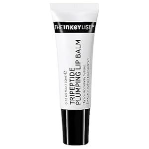 The Inkey List Tripeptide Plumping Lip Balm 10ml | Non Tingling Lip Plumper | Hydrates Dry Cracked Lips | Fragrance Free | Suitable For All Skin Types