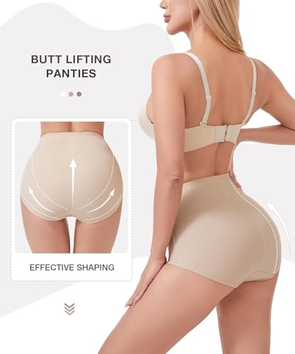 Image of Dulchany Tummy Control Shapewear Panties Underwear Girdle Panty for Women | Seamless Tummy Control Booty Lifting Shapewear Compression Body Shaper