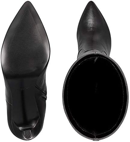 NINE WEST Womens Maxim Suede Pointed Toe Over Knee Fashion, Black, Size 8.0