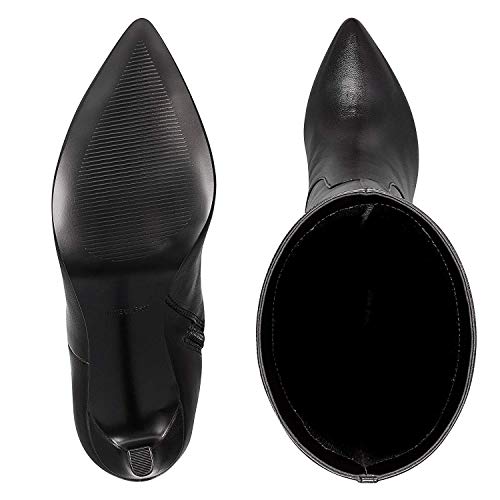 Nine West Womens Maxim Suede Pointed Toe Over Knee Fashion, Black, Size 8.0 #TOP2