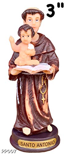 Set de 12 piezas estatua de Santo Antonio 3 pulgadas miniatura 2