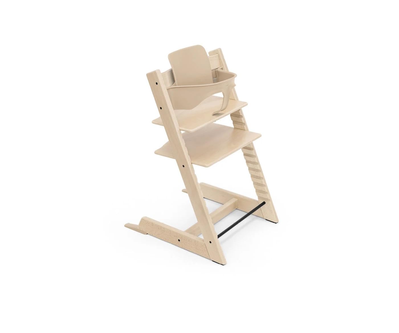 Stokke, Trapp, seggiolone Tripp Trapp, naturale, include seggiolone + set 2 per bambini da 6 a 36 mesi, regolabile, ergonomico e facile da pulire