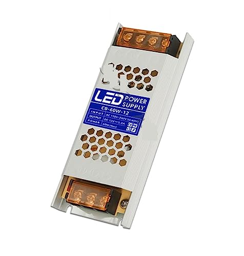 Transformador LED 12V 24V de iluminación suave y controlador 60W de alta estabilidad