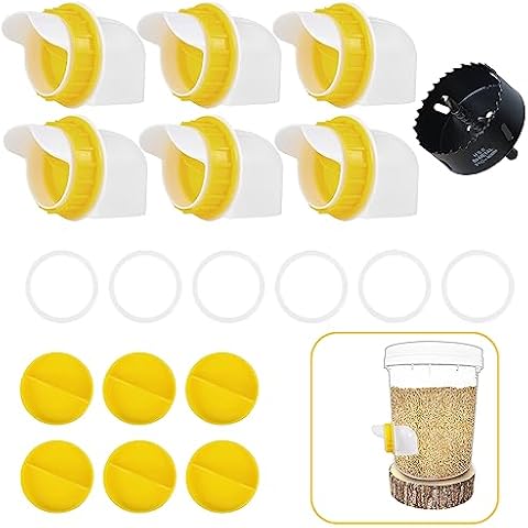 Chicken Feeder No Waste, Automatic Chicken Feeder with Extended Feeding Port, Weather Proof Poultry Feeder for Chickens, Duck, Geese, Birds, Quail Cover