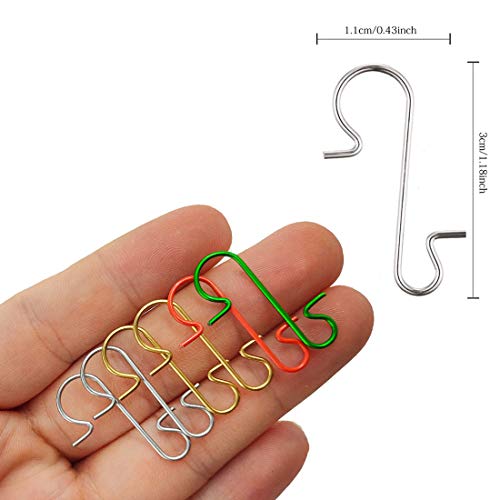 120 Pack Christmas Ornament Hooks Gold, Xmas Ornament Hangers Metal Wire Hooks S-Shaped For Christmas Tree Party Balls Decoration #TOP1