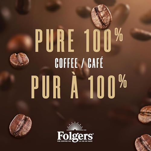 Image of Folgers Caramel Drizzle Flavoured Coffee, Single-Serve K-Cup Pods For Keurig Coffee Makers, 30 Count