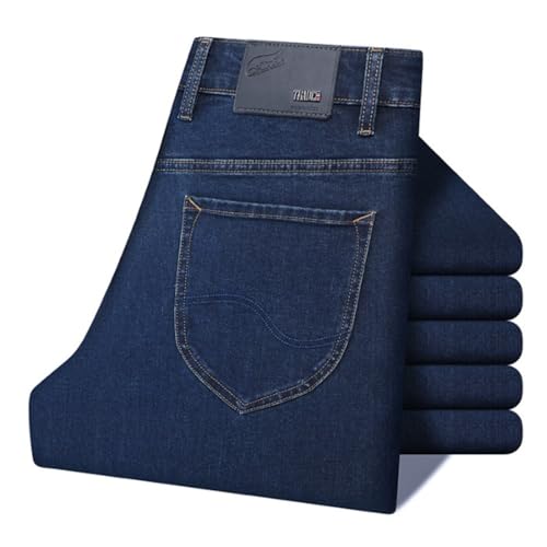 Jeans Pants Trousers Denim Spring and Autumn Men's Light Business Slimming Wear Elastic Classic