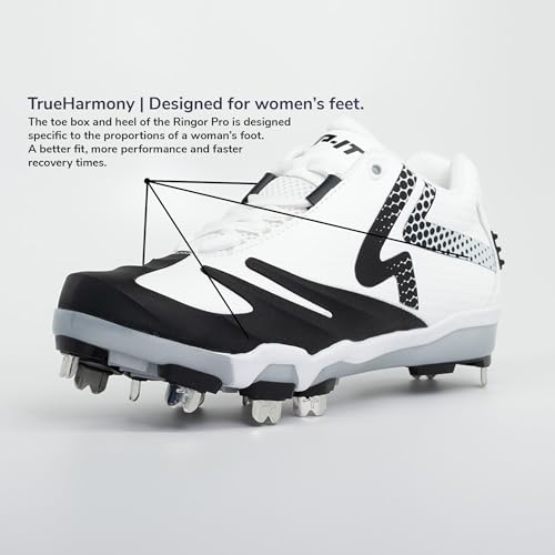 RIP-IT SwiftStep Ringor Pro Metal Spike Softball Shoes2