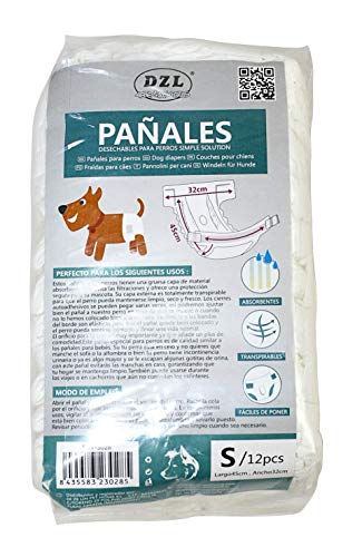 DZL- Pannolini monouso per Cani, monouso, assorbenti