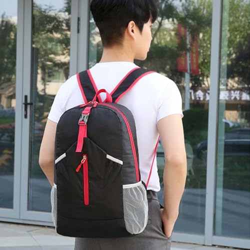 Mochila liviana para senderismo en packable color negro miniatura 2