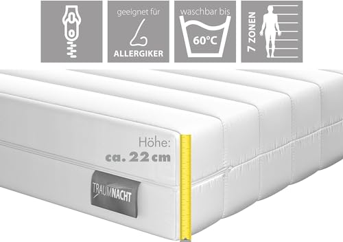 Traumnacht XXL Matratze mit orthopädischem 7-Zonen-System