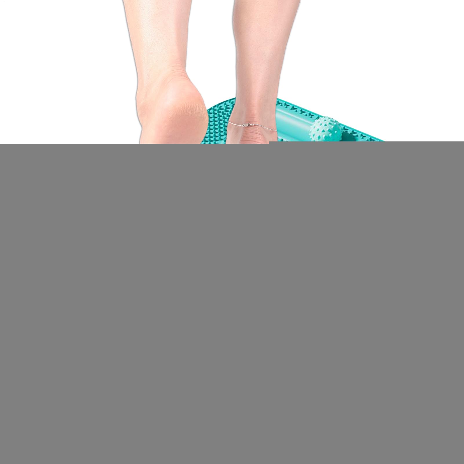 Tapis plantaire à points de pression Stimulateur jambes double piste billes