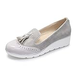 Unbekannt Lunar Karina Damen Schlupfschuhe, Silber - hellgrau - Größe...