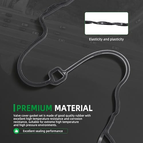 Image of Valve Cover Gasket Set VS50807R for Buick Encore 2013-2021, for Chevy Cruze /Volt 2011-2015, for Chevy Sonic 2012-2020, for Chevy Trax 2015-2020, for Cadillac ELR 2014-2016, 1.4L L4
