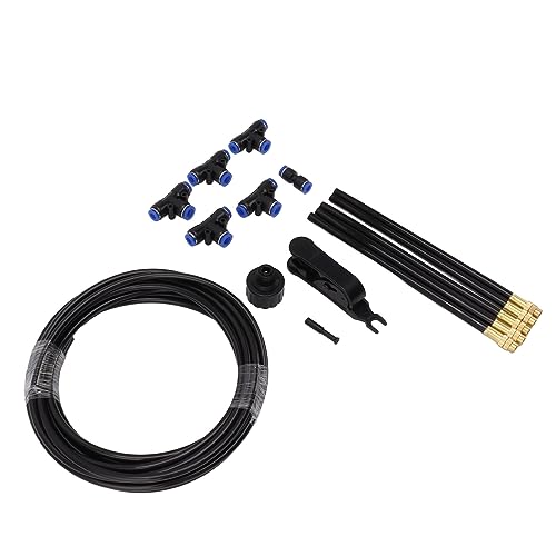 Airshi Garden Watering Sprinkler, Universal Nozzle 0.5-0.9m Mist Range Drip Irrigation Kit 15-60LH (US Standard), Garden Watering System Drip Irrigation Kits Irrigation System for Plant