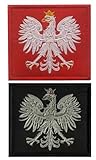 2pcs GROM TF-49 Polish Poland JWK Special Force Group Embroidery Patch Military Tactical Clothing Accessory Backpack Armband Sticker Gift Patch Decorative Patch Embroidered Patch (2pcs)