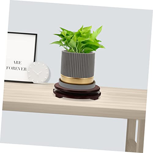 Support de bureau Abaodam stable avec base de pot de fleur ronde durable - 4