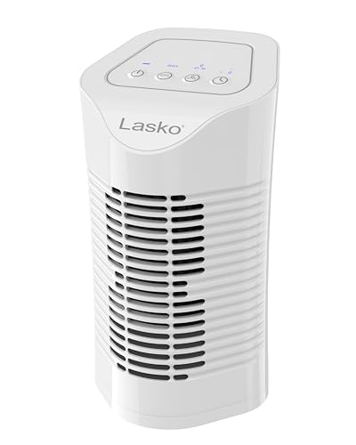 Lasko HF11200 Desktop Air Purifier for Small Rooms