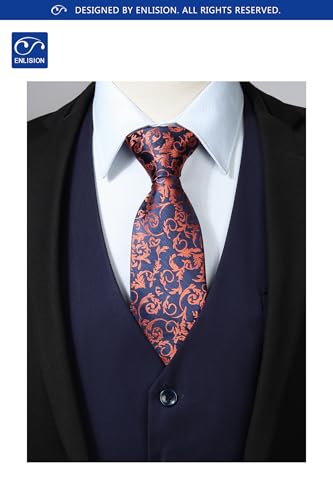 Image of Enlision Men's Suit Vest Business Formal Dress Waistcoat Solid Color Vest for Suit or Tuxedo