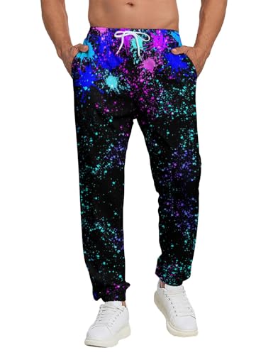 PIANHAUE Pantalon jogging homme poches graffiti XL